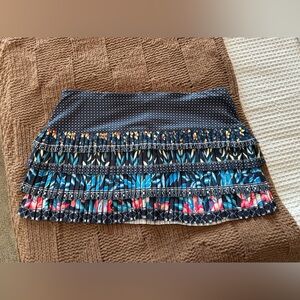 Lucky in Love Multicolor Patterned Skirt